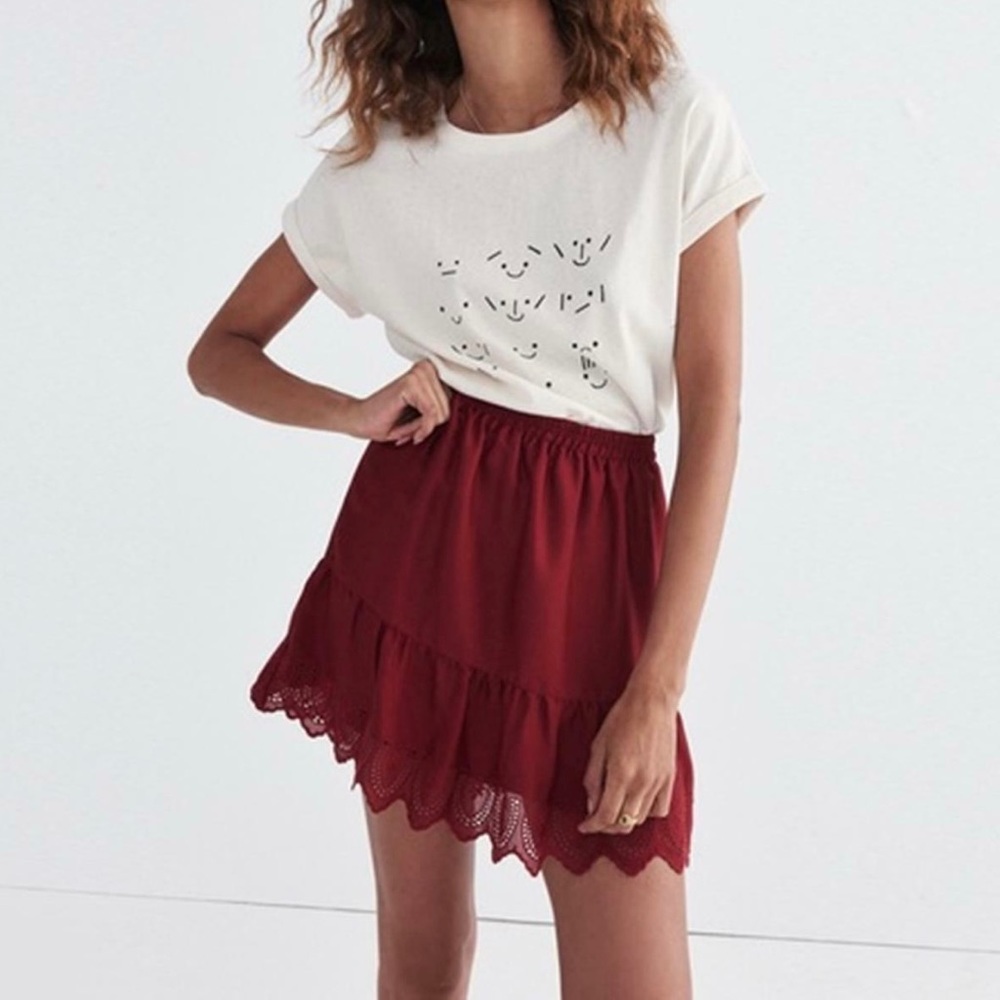 Madewell Duskway Eyelet Mini Skirt S